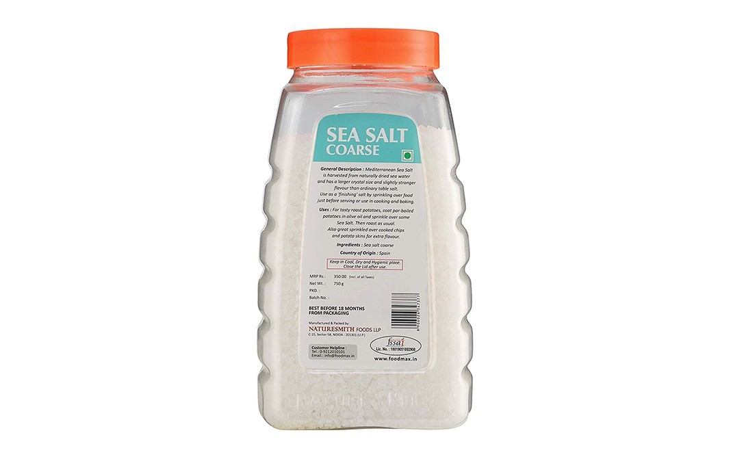 NatureSmith Sea Salt Coarse    Plastic Jar  750 grams